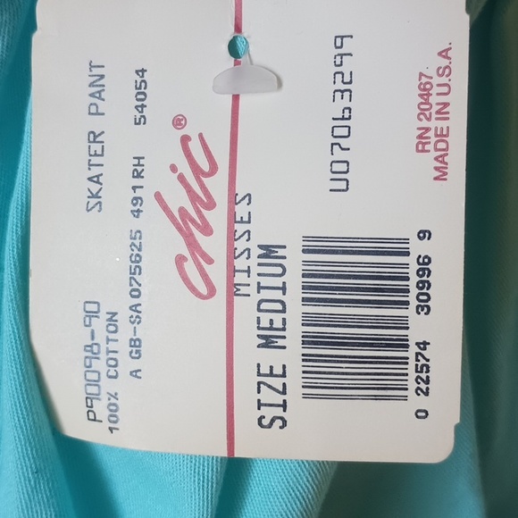 Vintage 90s Cyan Jogger Denim Pants - Picture 5 of 5